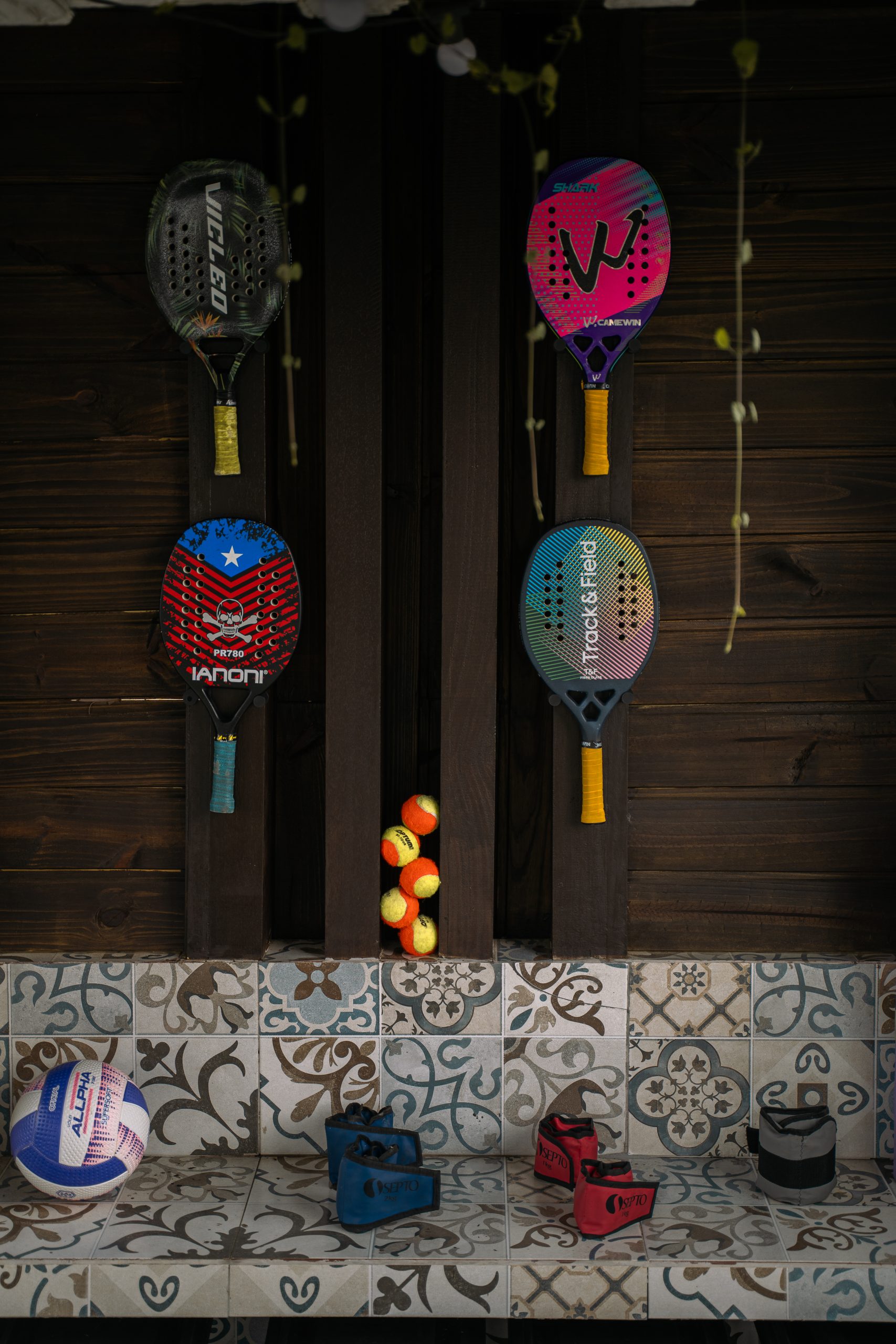 Explore alem da cabana - Raquetes de beach tenis